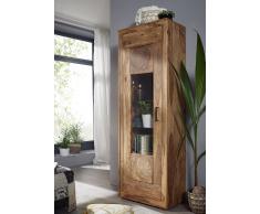 Vitrine 66x201cm "Rio" Sheesham massiv