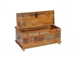 Couchtisch Truhe 107x46cm 'Allegro' Altholz massiv bunt