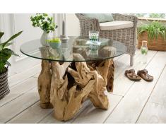 Couchtisch 80cm "Java" recyceltes Holz