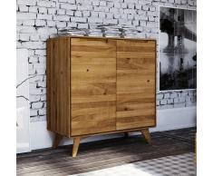 Kommode 90x95cm 'Jakob' Wildeiche massiv
