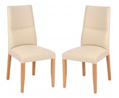Stuhl 2-er Set 'Moritz' Buche massiv creme