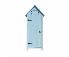Gartenschrank im Vintage-Look aus lasiertem Fichtenholz, mint,
