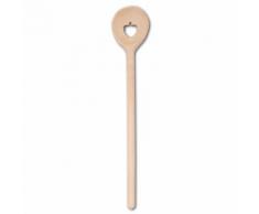 100 x Kochlöffel Löffel rund Buchenholz L 30 cm - mit gelasertem Motiv: Erdbeere