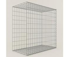 Anbau-Gabione Typ2 Steinkorb 100 x 100 x 60 cm, Maschenweite 5 x 10 cm, Gabionen