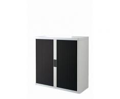 Rolladenschrank Stecksystem easyOffice weiss / schwarz 1m