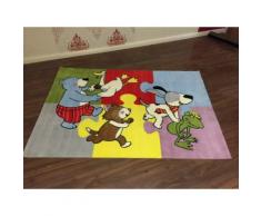 Kinderteppich Gustav Die Freunde Spielen in Bunt 180 x 120 cm