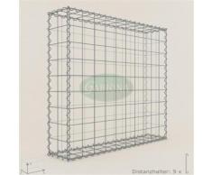 Anbau-Gabione Typ3 Steinkorb 100 x 90 x 20 cm, Maschenweite 10 x 10 cm, Gabionen