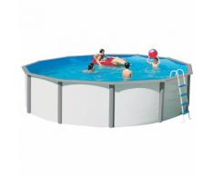 Stahlwandpool Set "Nuovo de Luxe Duo Ii", grau, mit Sandfilteranlage, 460 x 120 cm