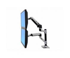 Ergotron LX Dual Stacking Arm - Befestigungskit (Tablett, Spannbefestigung für Tisch, Tischplattenb
