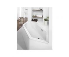 Hoesch Scelta Badewanne 6-Eck, 2000 x 900 x 480 mm Überlauf rechts weiß