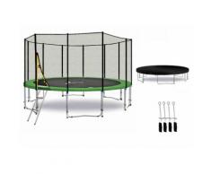 Ls-T430-Pa14-12 (Gd) LifeStyle ProAktiv Gartentrampolin Trampolin � 430cm - 14ft - Geprüft -