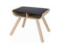 PlanHome Kindertisch mit Ablagefächern Natur/Schwarz, Höhe 52cm