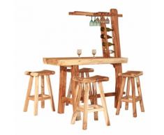 Garten-Bar Teakholz Bar Gartenmöbel Möbelset Hausbar Tresen
