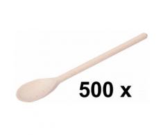 500 x Kochlöffel Löffel Schwedenform - oval - aus Buchenholz Länge 30 cm