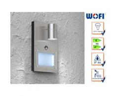 Edelstahl Hausnummernleuchte mit Bewegungsmelder Marvel, Gu10 & 1x 1,7W LED