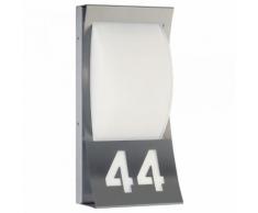 Hausnummernleuchte A-142745, Edelstahl, Opalglas, G23, Ip44