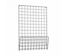 house doctor Pinnwand, Mesh, Schwarz 50x6cm, H:72.5cm