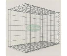 Anbau-Gabione Typ2 Steinkorb 100 x 70 x 50 cm, Maschenweite 5 x 10 cm, Gabionen