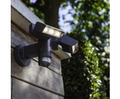 Lutec LED Wandstrahler Corn mit Sensor 2100lm Ip54 Anthrazit