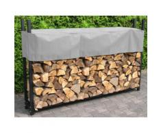 Grasekamp Kaminholzregal XXL 238x35x120cm Kamin Holzofen Holzregal Regal - Stahl
