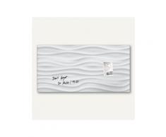 Sigel Glas-Magnettafel artverum, 910 x 460 mm, 2 Magnete, White-Wave, Gl260