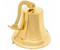 Schiffsglocke Wandglocke Boxring Glocke Messing poliert mit Kordel XL