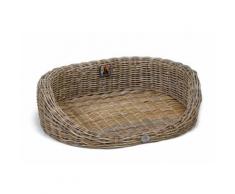 Hundebett Hundekorb Hundebank Hundesofa Rattan 84cm x 61cm x 25cm *neu*