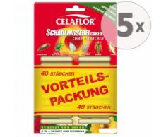 5 x 40 Celaflor Schädlingsfrei Careo Combi-Stäbchen 2in1 Schutz & Dünger