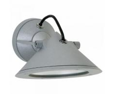 Wandstrahler A-92261, silber, Aluguss, drehbar, schwenkbar, mit Montageplatte, R7s