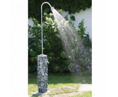 Gartendusche Dusche Säule Steinsäule Gabione Gabionen Garten Regner Bellissa