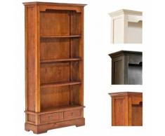 Bücherschrank Elmer aus Mahagoniholz | Handgefertigtes Holzregal mit vier Fächern und zwei