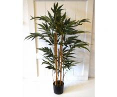 Bambus im Topf Kunstbaum Baum Pflanze grün Deko Echtholzstamm Dekoblume Kunstpflanze ca. 95cm