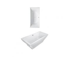 Villeroy & Boch VB Badewanne La Belle (180Lab9W1) 1800x800mm Freistehend Quaryl we alpin