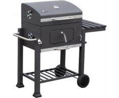 EL Fuego Holzkohlegrill Grillwagen Ontario Grill BBQ fahrbar Stahl Ay372 NEU