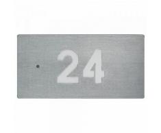 Hausnummernleuchte A-92976, Edelstahl, Opalglas, G23, Ip44