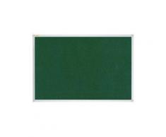 Franken Textiltafel X-traLine, 1.200 x 1.800 mm, grün Pinnwand mit robuster Filzoberfläche, Aluminiu