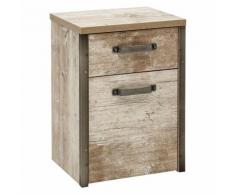 Büro Rollcontainer in findusschalung, B x H x T ca. 42,7 x 64,5 x 33,6 cm Derry-04