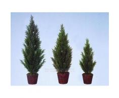 Europalms Zypresse mit Zementfuß Höhe 140cm, Kunstoff