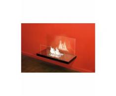Radius Wall Flame 2 Hochglanz Schwarz, Glas, Klar