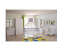 Polini Kids Babyzimmer Kinderzimmer komplett Set weiß 4-teilig