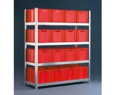 Weitspannregal - Lagerregal, verzinkt 500 kg Tragkraft pro Ebene (Komplettregal 41.87006)