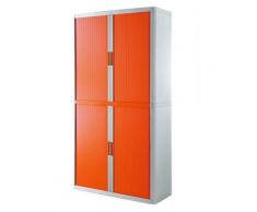 Rolladenschrank Stecksystem easyOffice weiss / orange 2m