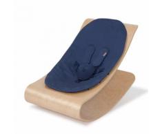 Bloom Baby Lounger + Sitzauflage Frame Natural Kissen Navy Blue Organic