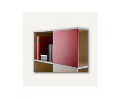 Moll Rotafile Magnettafel für Squarefile, inkl. 4 Magnete, rot, 2er Set,417022