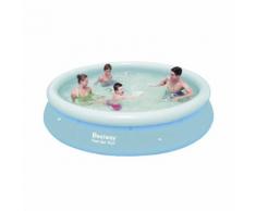 Bestway FAST SET Pool Rund Quick UP Swimmingpool Schwimmbecken Schwimmbad blau