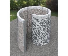 Schneckendusche Gartendusche Dusche Umkleide Gabione Naturstein Pool Bellissa
