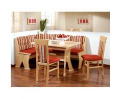 Eckbankgruppe Katy Buche rot 2x Stuhl Ausziehtisch Eckbank Essgruppe