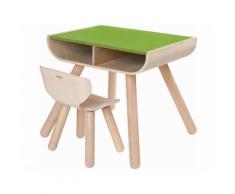 PlanHome Sitzgruppe Kindertisch inkl. Kinderstuhl Natur/Grün