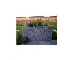 Gabionen-Hochbeet Gabione L: 120 H: 50 T: 50 cm, Maschenweite 5 x 5, Wand 10 cm