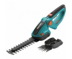 Gardena Akku-Gras- und Strauchschere ComfortCut Set, türkis/schwarz, Li-Ionen Akku (1,45 Ah)